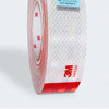 Roll of 3M red and white reflective decals for trucks and vehicles