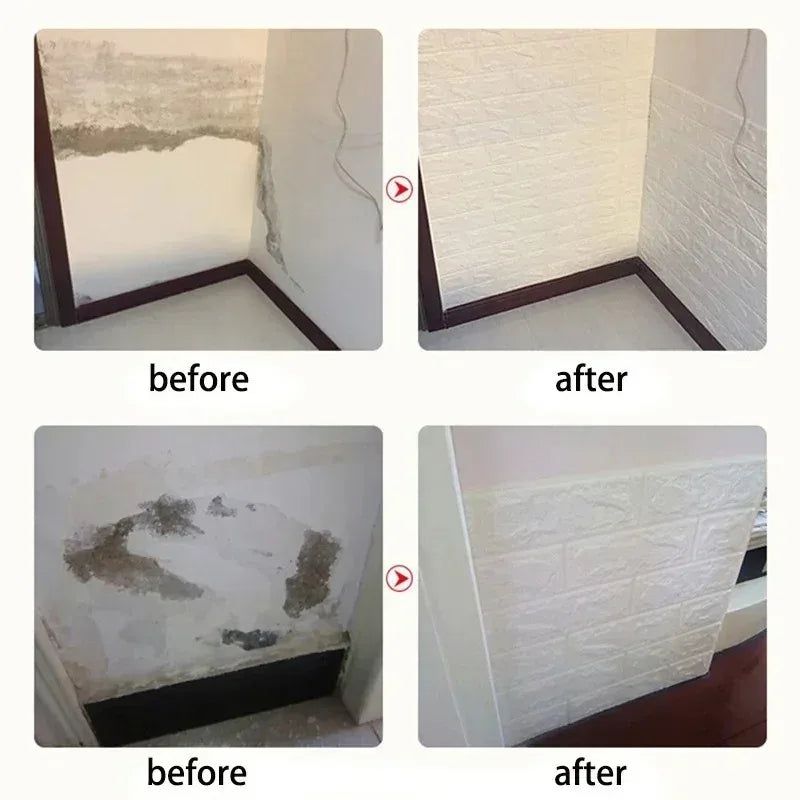 3D Self-Adhesive Brick Wall Panels