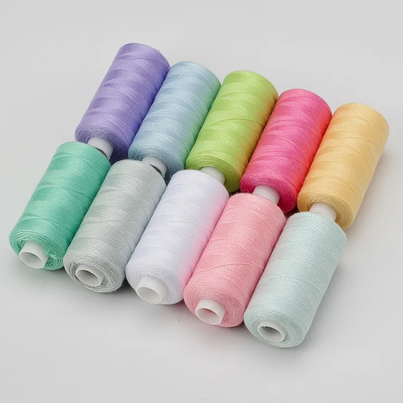 10-Color Polyester Thread Set – 400 Yards Per Spool