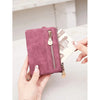 Vintage PU Leather Foldable Clutch Wallet with Wrist Strap