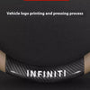 Carbon Fiber Leather Steering Wheel Cover for Infiniti Models