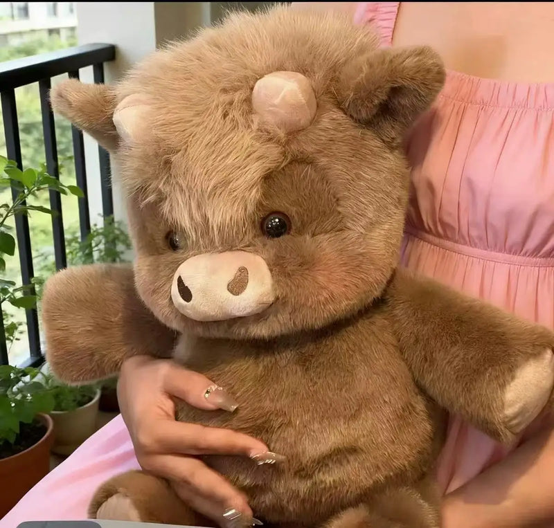 Adorable Highland Cattle Plush Toy