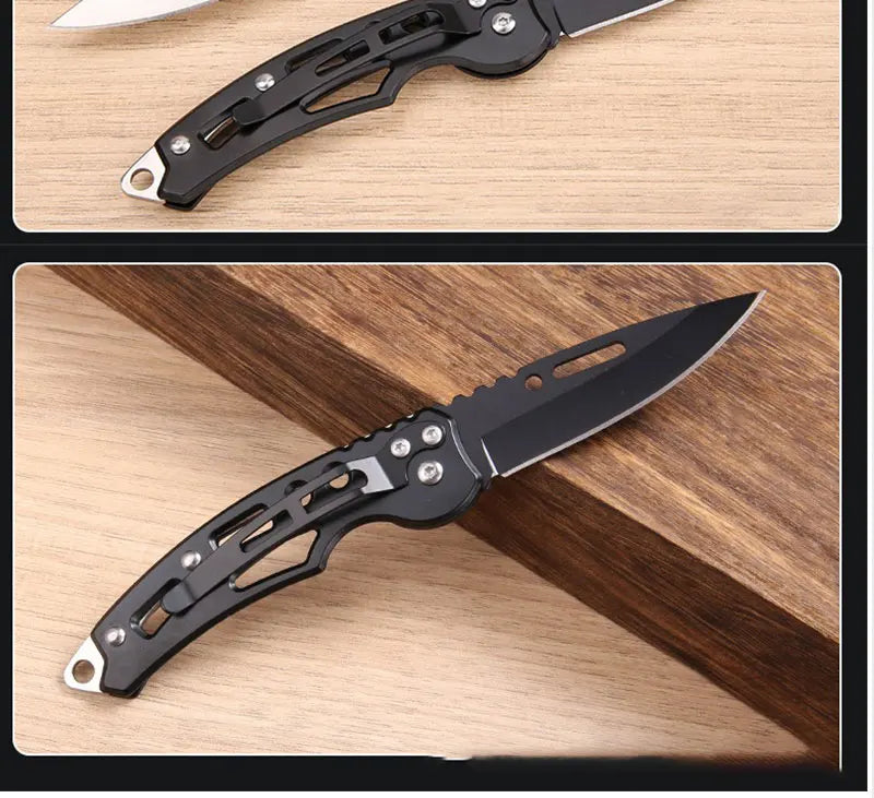 Compact Stainless Steel Folding Knife for Outdoor Adventures
