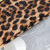 Leopard Print Transparent Makeup Bag with Waterproof Zipper