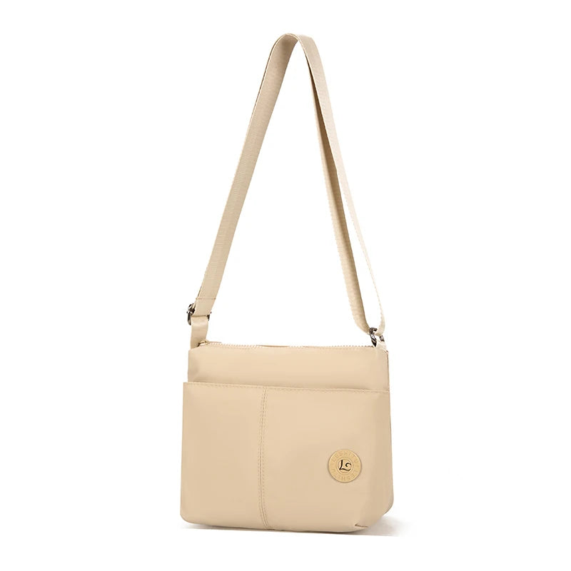 Minimalist Water-Resistant Nylon Crossbody Bag for Women