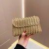 Crystal-Embellished Evening Clutch Bag with Chain Strap