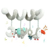 Soft Car Seat & Stroller Toy Set with Mirror, Crinkle, and Squeaky Sounds