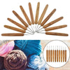 Bamboo Handle Crochet Hook Set with Ergonomic Grip