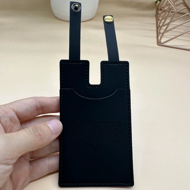 Vintage Western Boot Wallet with Snap Closure