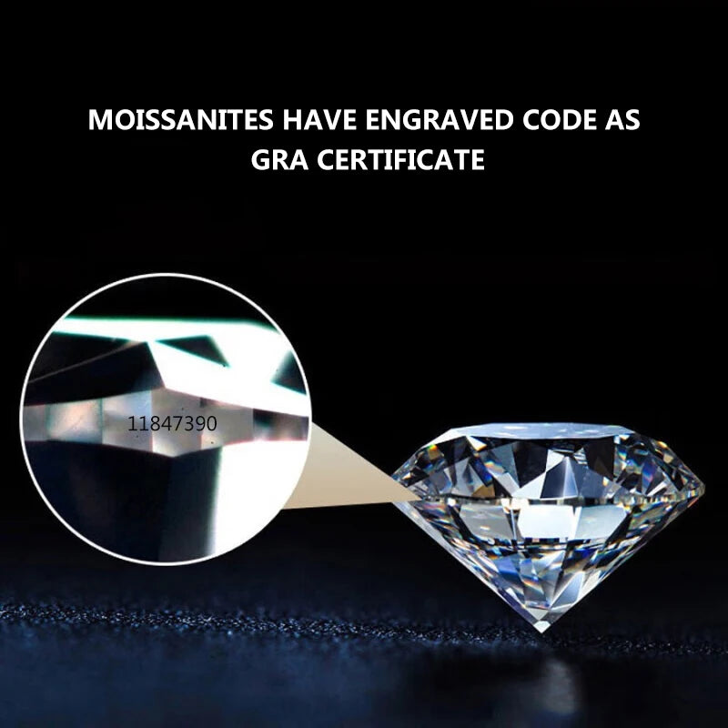 Piedra de Moissanita Suelta Corte Brillante Redondo