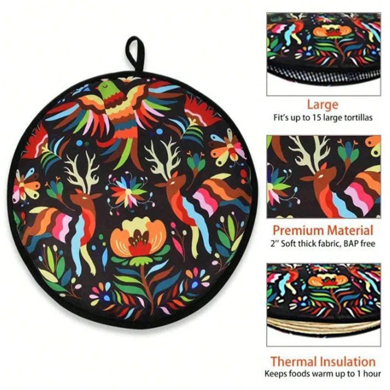 Reusable Microwave Tortilla Warmer Pouch