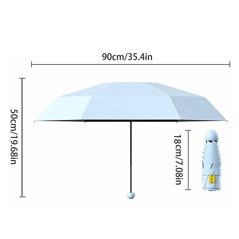 5-Fold Manual Capsule Umbrella