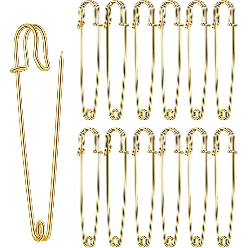 Extra-Large Heavy Duty Stainless Steel Safety Pins (3 inches)