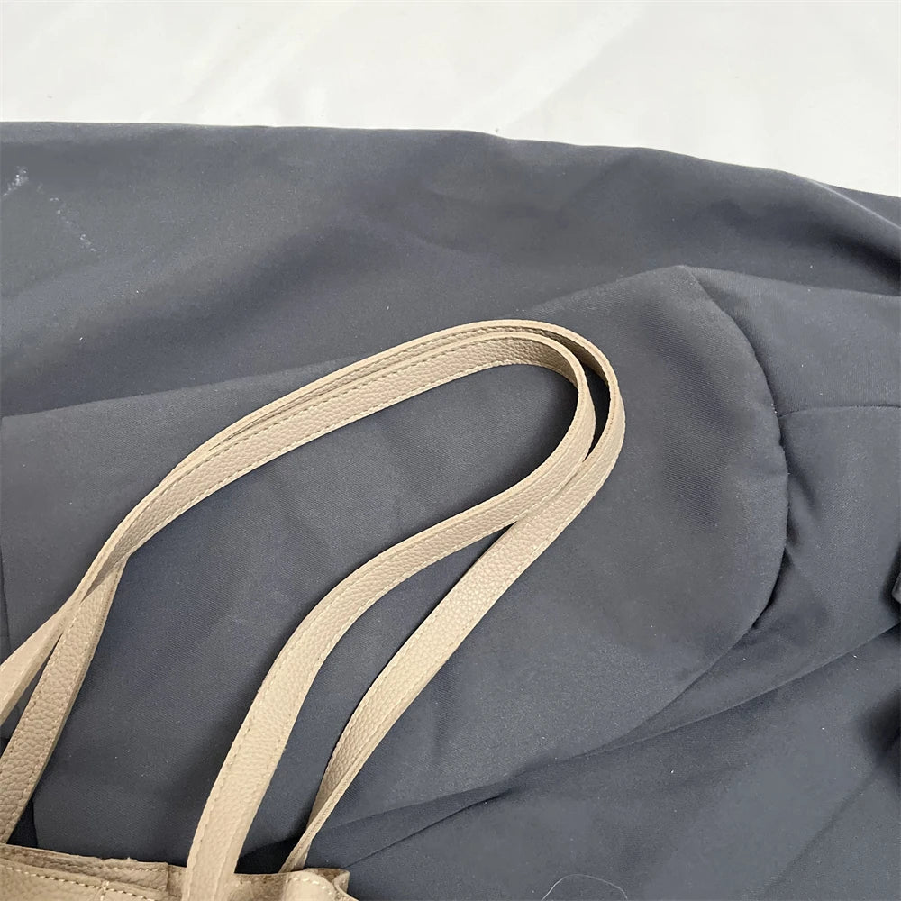 Soft PU Leather 2-in-1 Tote Bag Set for Women