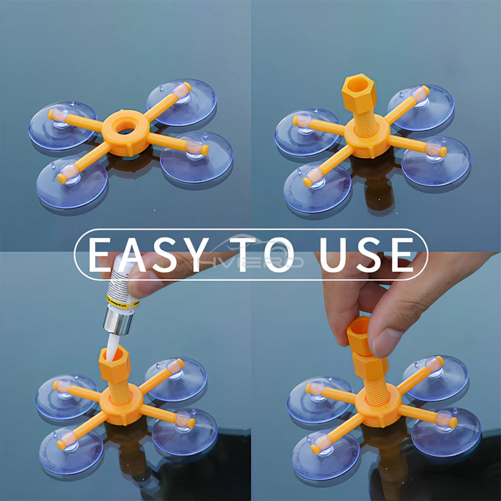 Windshield Repair Kit with Resin for Quick Crack and Chip Fix
