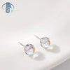 Minimalist Moonstone Stud Earrings