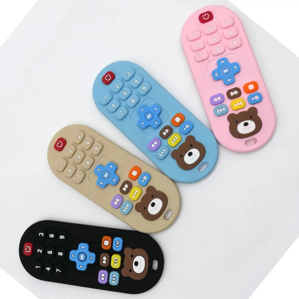 Silicone Teething Remote Control Toy for Babies