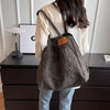 Vintage Leopard Print Canvas Tote Bag