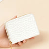 Premium PU Leather Compact Wallet with Double Zipper and Coin Pocket