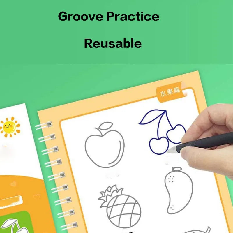Magic Groove Practice Copybook for Kids