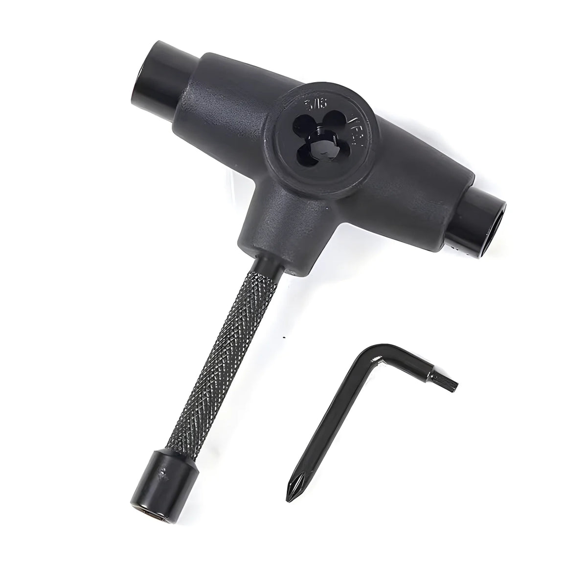 Multi-Function Skateboard T-Tool with Allen Key and Phillips Screwdriver