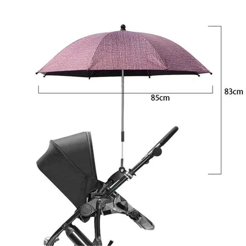 UV Protection Stroller Umbrella with Adjustable Clamp