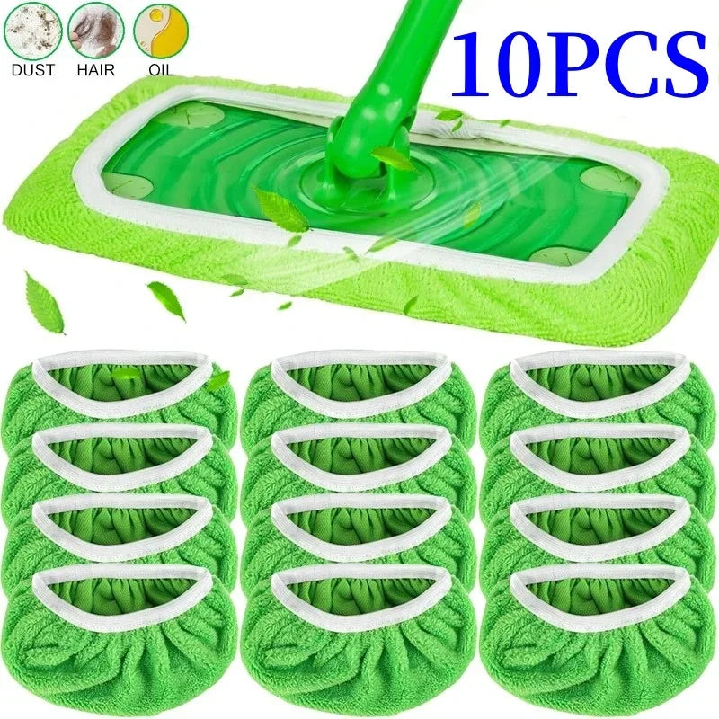 Reusable Microfiber Mop Pads for Wet & Dry Cleaning
