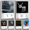 A collage of various Drake album art canvas prints featuring different styles and covers.