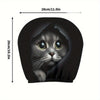 Cat Print Car Headrest Cover (Set of 2)