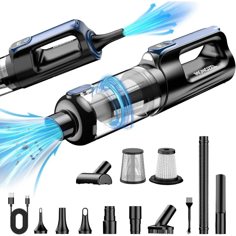 Portable Cordless Car Vacuum with Air Blower