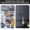 Child Safety Refrigerator Lock with Silicone Wire Protection