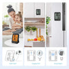 Digital Temperature and Humidity Monitor with Stand, Magnet, and Wall Mount