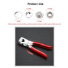 Metal Sewing Buttons with Installation Pliers (50-Piece Set)