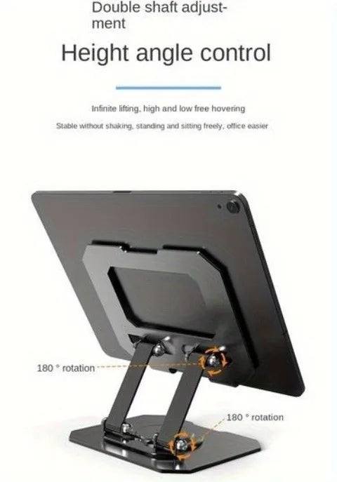 360° Rotating Aluminum Tablet Stand for 4.7-12" Devices