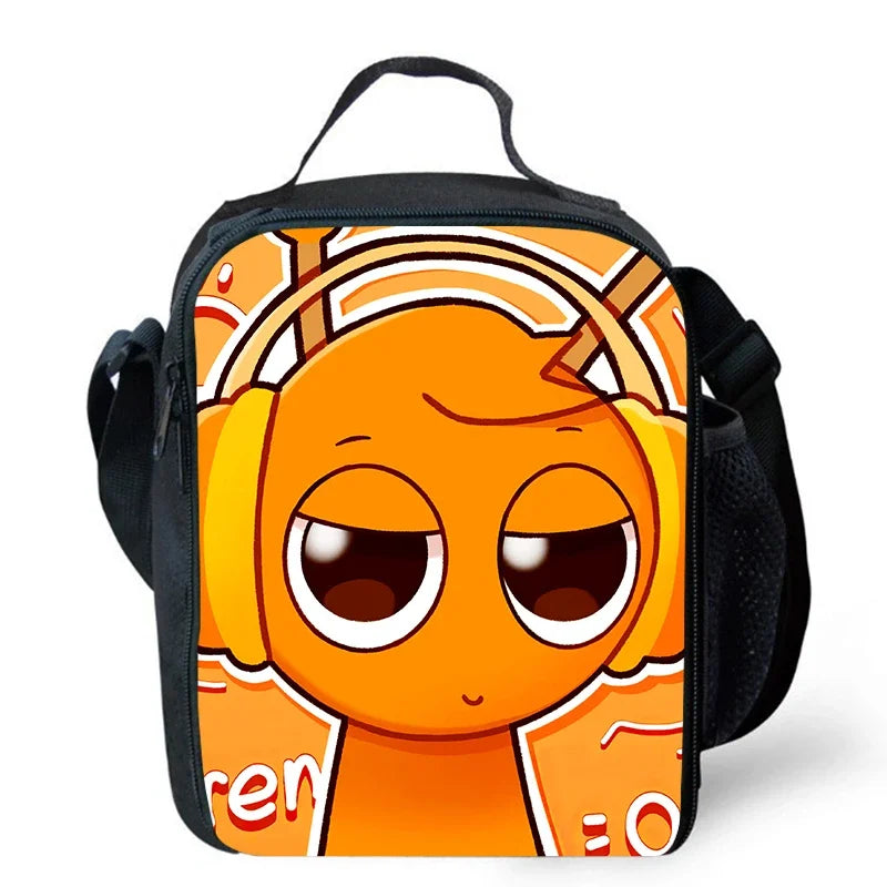 Cartable Enfant Cartoon Sprunki avec Pochette Avant