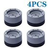 Four anti-vibration silicone pads for washing machines, dryers, and furniture.