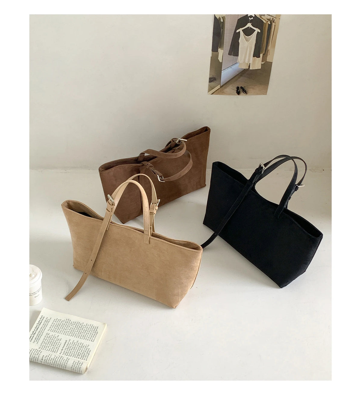 Soft PU Leather Tote Bag for Women – Spacious Everyday Carryall