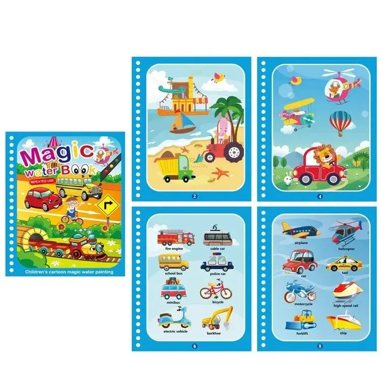 Reusable Magic Water Drawing Book for Kids