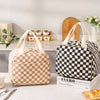 Isolier-Lunchtasche aus Cord mit Blumenmuster