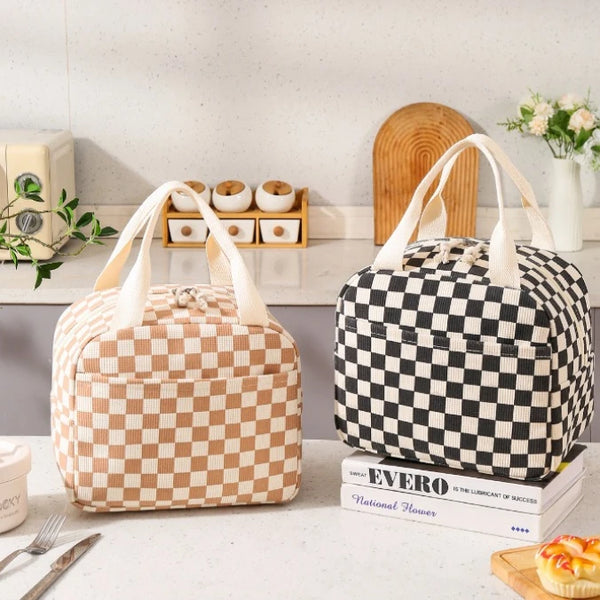Floral Corduroy Insulated Lunch Tote