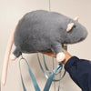 Cute Plush Mouse Backpack with Flower Design