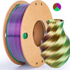 Dual & Tri-Color Silk PLA Filament for 3D Printing