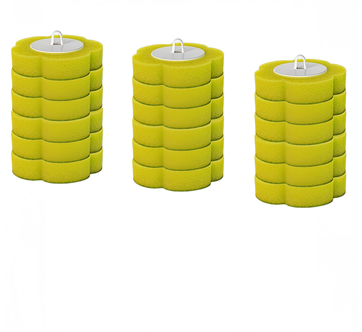 Disposable Toilet Brush Set with Wall-Mounted Holder and Refill Heads