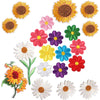 Embroidered Flower Iron-On Patches Set for Clothing & Accessories