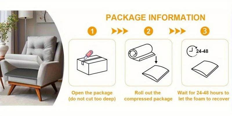 High-Density Foam Sofa Support Cushion