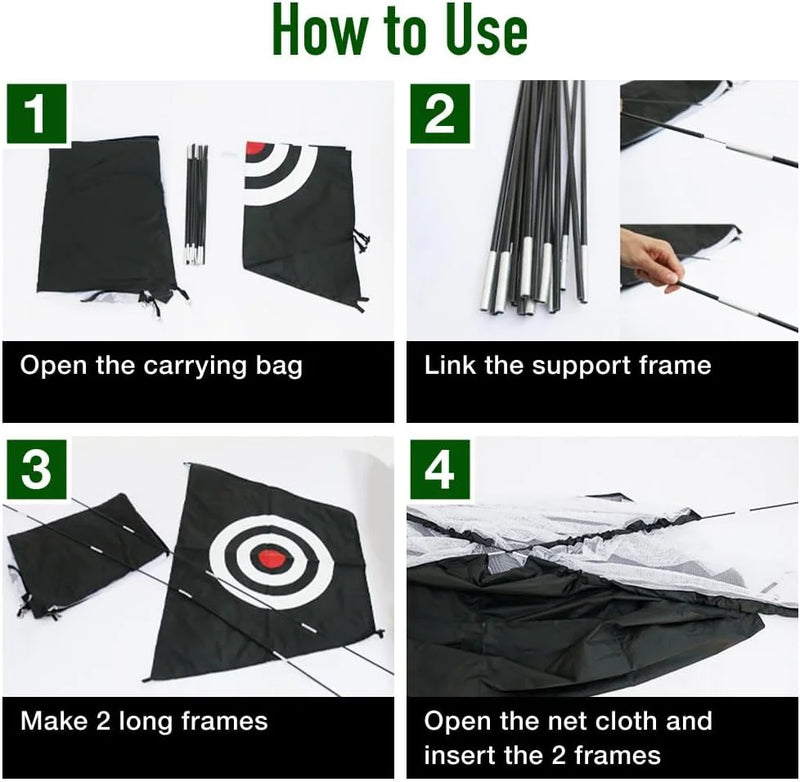 Golf Practice Net with Hitting Mat