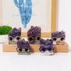 Natural Amethyst Crystal Hedgehog Desk Ornament