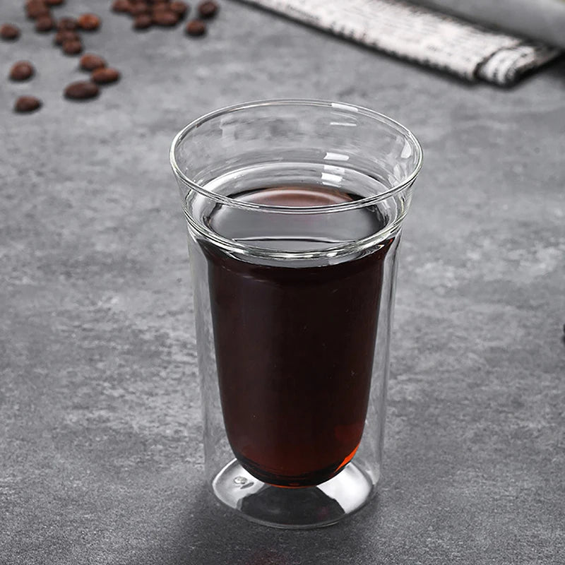 Doppelwandige Borosilikatglas-Tasse