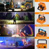 Solar-Powered LED Work Light with Portable Design