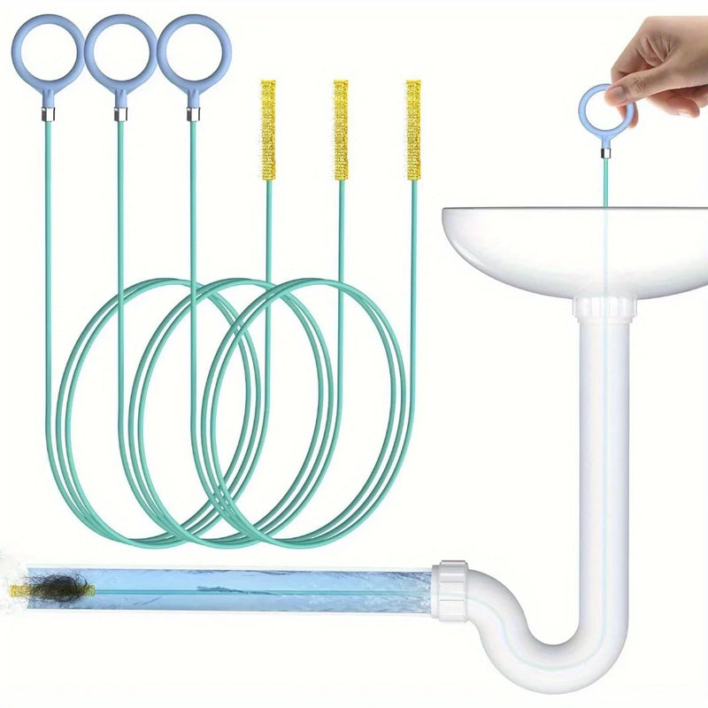 Flexible Drain Cleaning Tool for Hair and Clogs